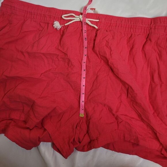 OLD NAVY pink textured gauze high‎ rise 5" inseam pull on shorts 4X - Picture 11 of 12